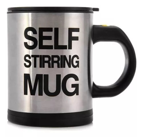 Taza autoagitable de acero inoxidable
