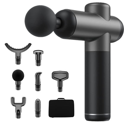 Pistola de masaje con maletín + cabezales